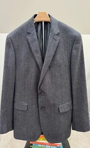 Blazer 42R Jacket Sport Coat Grey Blend (Wool and Silk) Men's James Campbell - Picture 1 of 4