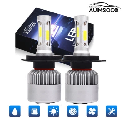3-Sides H4 9003 LED Headlight Bulbs Dual High Low Beam For Honda CR-V 1997-2004 - Imagem 1 de 4