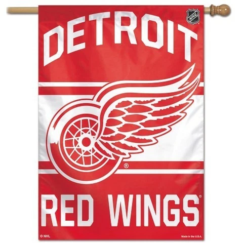DETROIT RED WINGS 28"X40" HOUSE FLAG OR WALL BANNER WEATHER RESISTANT Cover