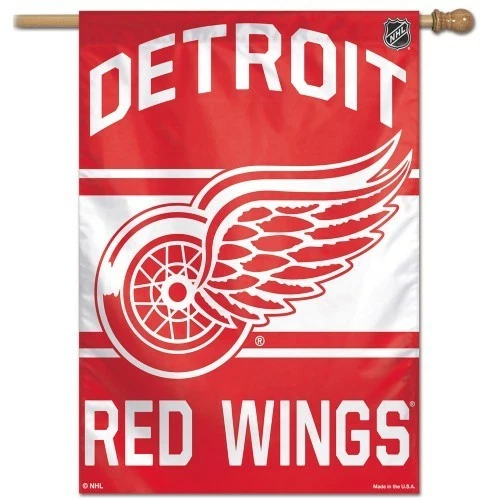 DETROIT RED WINGS 28"X40" HOUSE FLAG OR WALL BANNER NHL LICENSED - Image 1 of 1