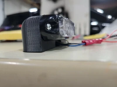 Whelen Micron 90 deg BRACKETS for car window concealed wire 3D Plastic Set of 2 - Image 1 of 4