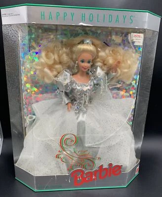 VINTAGE 1992 Happy Holidays Barbie Doll  Mattel NIB CHRISTMAS - Image 1 of 4