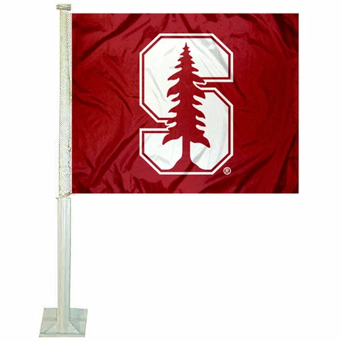 Stanford Cardinal Car Auto Window Flag Cover