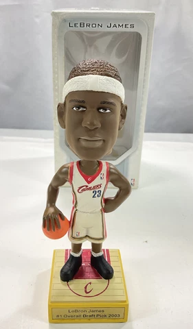 2003 Lebron James Limited Edition Upper Deck Premium Play Makers Bobblehead New Cover