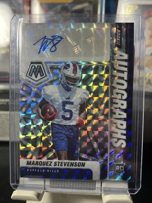 Marquez Stevenson 2021 Panini Mosaic Autographs RC Prizm Bills PWE - Image 1 of 2