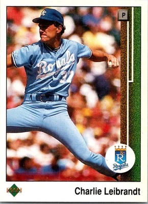 1989 Upper Deck Charlie Leibrandt Kansas City Royals #637 - Image 1 of 2