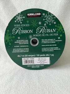 3 Pack - Kirkland Signature Wire Edge Ribbon - Two 2.5'' & One 1.5” x 50 Yards - Picture 1 of 10