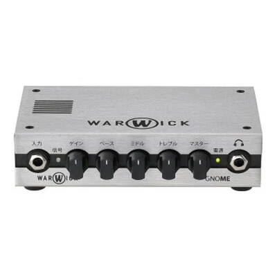 Warwick Gnome [карманный басовый усилитель голова] серебро 200 Вт【б/у】с коробкой руководство - Изображение 1 из 2