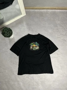 Vintage 90s Magic Mushrooms Heartland Psychedelic Trippy T-Shirt Size XL - Picture 1 of 8