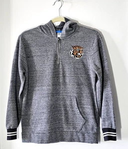 Old Navy Boys Kids Gray Hoodie Sweater XL 14-16 Stretch with Tiger Graphic Print - Picture 1 of 9
