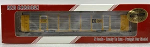 N Scale Red Caboose TT-8 Chesapeake & Ohio Bi-Level Closed Auto Rack TTGX 946435 - Picture 1 of 4
