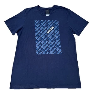 Vintage Herren Adidas Navy T-Shirt - Größe L - Bild 1 von 3