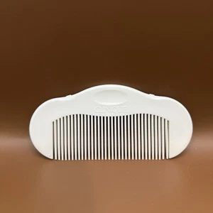 Clinique Haarkamm breit zahnförmig weiß Kunststoff entwirren Handtaschenkamm 5 Zoll - Bild 1 von 4