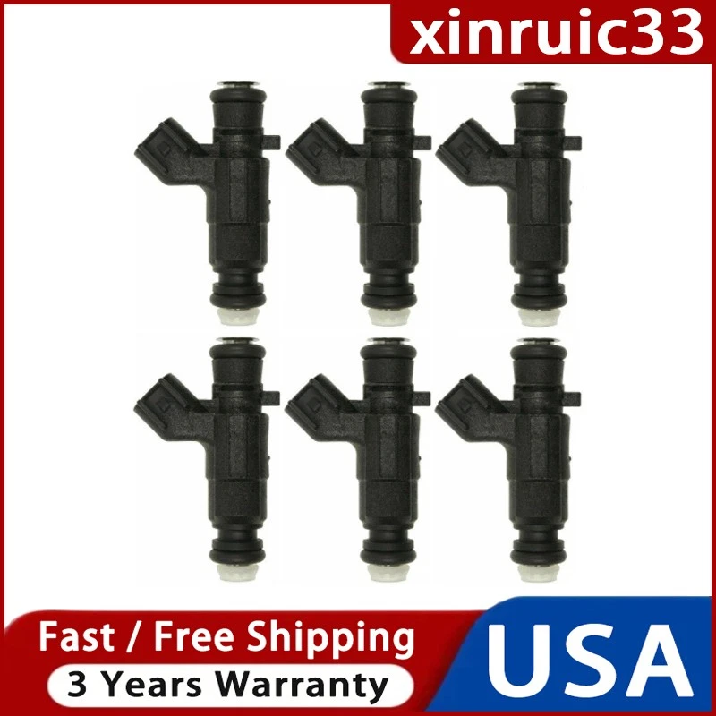 Inyector de combustible 6 piezas para Buick Rendezvous 2005 2006 Cadillac STS 3,6 L V6 Foto 1 de 4