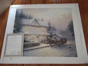 Thomas Kinkade PLACERVILLE VICTORIAN CHRISTMAS IV Druck gerahmt matt #456 - Bild 1 von 10