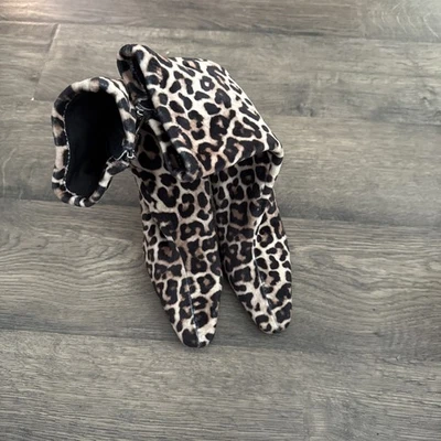 Steve Madden Vakay Calcetín Botín Estampado Leopardo Medio Pantorrilla Bota Boho Rock Talla 6 Nuevo sin Etiquetas Foto 1 de 4