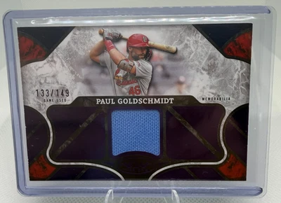 2025 Topps Tier One Relics Purple #T1R-PG Paul Goldschmidt GU Relic /149 - Image 1 of 2