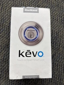 Kwikset Kevo (2. Gen) Touch-to-Open Smart schlüsselloses Riegelschloss - Satin Nickel - Bild 1 von 8