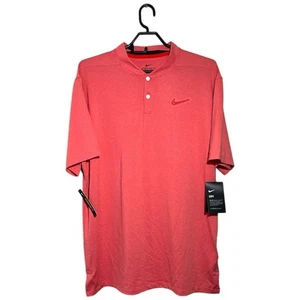 Nike Dri-Fit Vapor Blade Light Red Golf Polo Shirt Size M BNWT - Picture 1 of 5