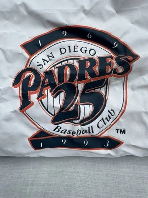 Bolso de Lona Vintage Años 90 San Diego Padres Béisbol Blanco Gimnasio BOA SGA Foto 1 de 4