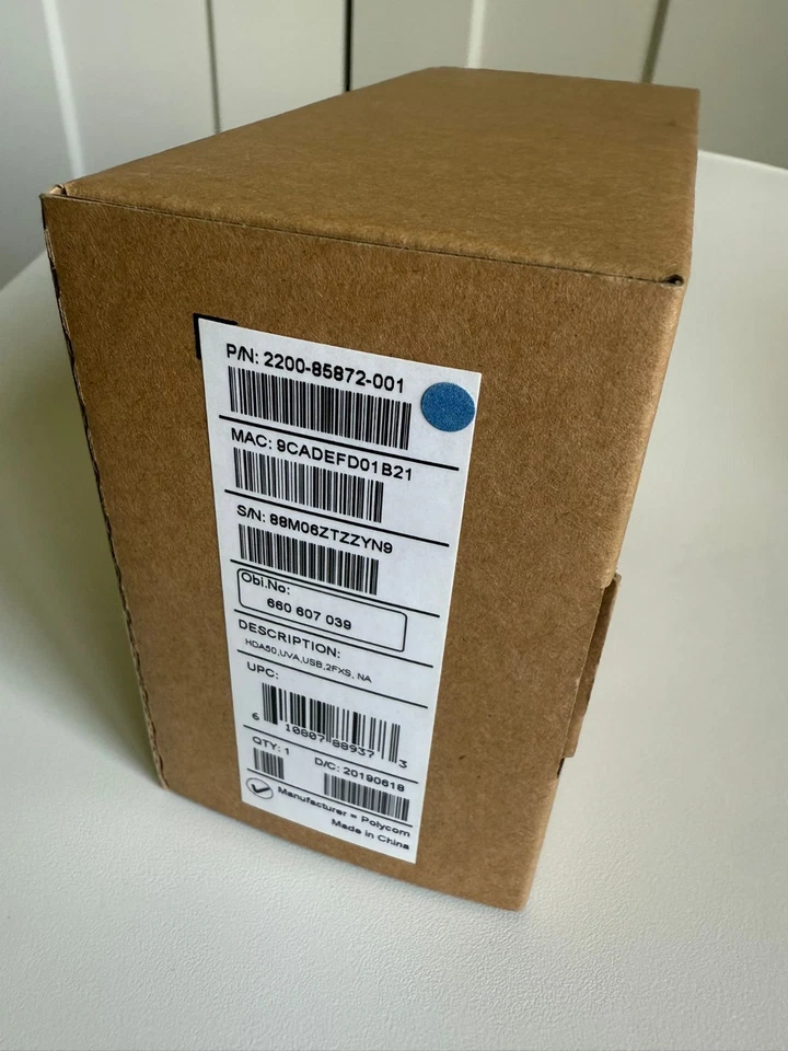 Polycom HDA50 IP Headset Adapter **NEW, FACTORY SEALED** - Image 1 of 1