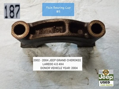 JEEP GRAND CHEROKEE CRANKSHAFT MAIN BEARING CAP FIVE OEM 2003-2004 - Image 1 of 3