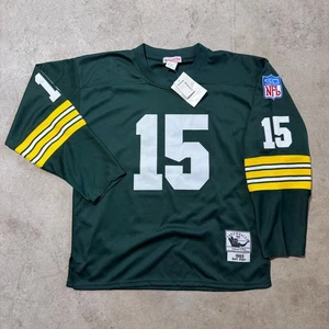 NWT Mitchell Ness 1969 Green Bay Packers #15 Bart Starr NFL Football Jersey 52 - Picture 1 of 6
