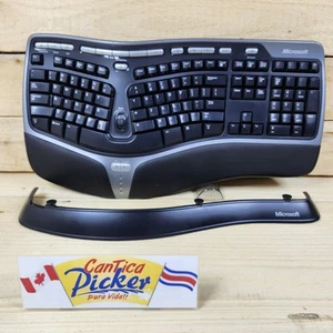 Microsoft Keyboard 4000 v1.0 KU-0462 Natural Ergonomic USB Wired with Riser - Picture 1 of 10