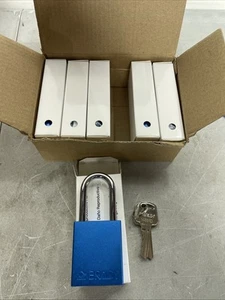 Brady Safety Lockout lock Sets 6 Pack Blue Keyed Different Safety Lockout - Picture 1 of 3