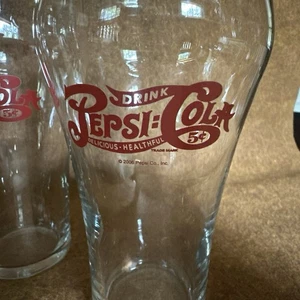 Pepsi Cola 4er Set Klarglas Sammlerstück Glocke Becher Retro 2006 - Bild 1 von 21