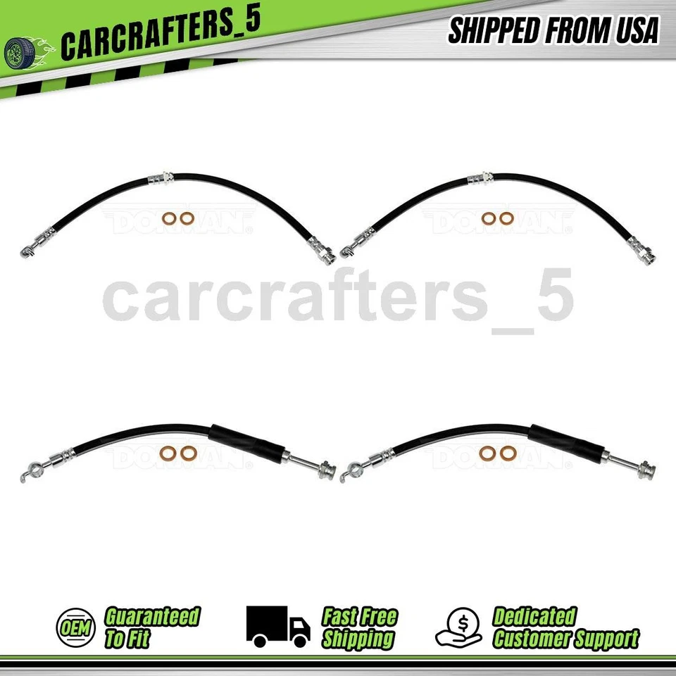 4 mangueras hidráulicas de freno delantero trasero para Mazda 3 2015 2016 2,0 L Foto 1 de 4