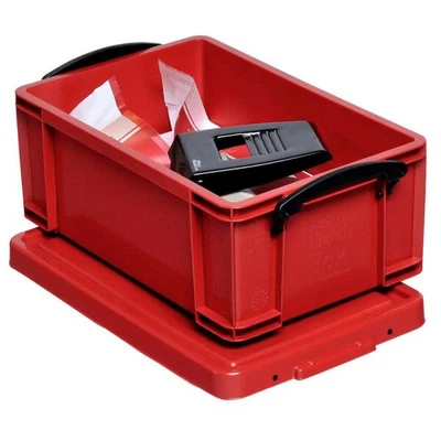 MARKTDISCOUNT Really Useful Box Aufbewahrungsbox 9,0 l rot 39,5 x 25,5 x 15,5 cm
