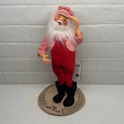 "Muñeca de Navidad Annalee de colección LGB ingeniero Santa conductor de tren 13""" Foto 1 de 4