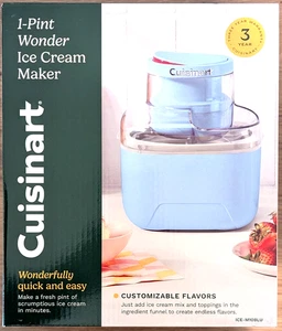 NEW! Cuisinart 1-Pint Wonder Ice Cream Maker - Blue (ICE-M10BLU) - Picture 1 of 3