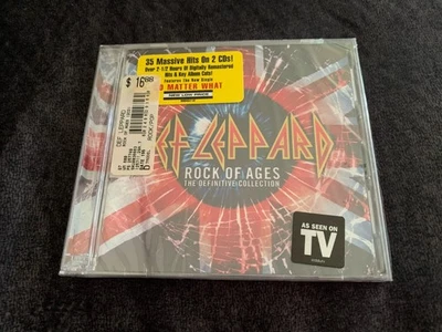 FACTORY SEALED DEF LEPPARD Rock of Ages The Definitive Collection 2 CD Set ASOTV — 第 1/3 张图片
