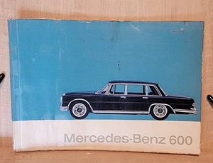 Mercedes-Benz 600 Operating Instructions Edition A German Language *RARE* - Picture 1 of 17