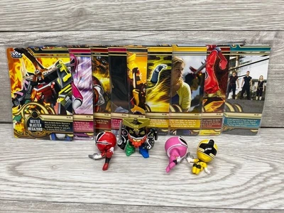 LOTE de minifiguras + tarjetas coleccionables Power Rangers MEGA Samurai Bandai 2011 (A) Foto 1 de 2