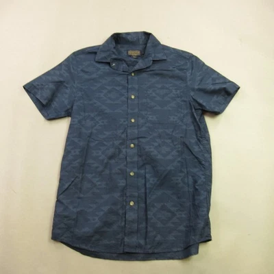 Pendleton Shirt Mens Small Button Up Short Sleeve Lightweight Blue Pocket - Image 1 of 4