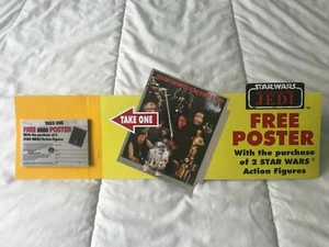 Star Wars Kenner 1984 ROTJ Special Poster offer Shelf Talker repro sign + flyers - Picture 1 of 4