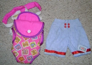 Cabbage Patch CPK PANTS & DOLL CARRIER BACKPACK! Cute, FREE Shipping! - Picture 1 of 3