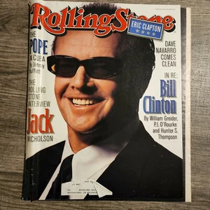 Rolling Stone Magazine March 19 1998 Jack Nicholson Front Cover Bill Clinton - Picture 1 of 2