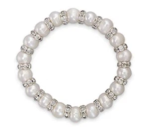 Bracciale di perle coltivate d'acqua dolce con gioielli - Foto 1 di 1
