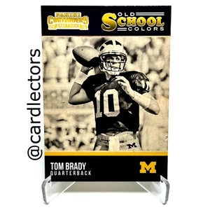2016 Panini Contenders Draft Picks TOM BRADY Old School Colors #25 MICHIGAN - Picture 1 of 2