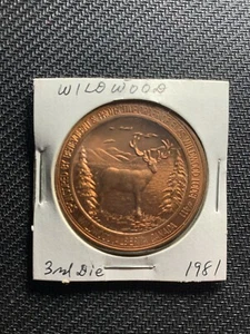 Wildwood 1981 medallón de bronce antiguo capital medallón de $2 dólares - Imagen 1 de 2