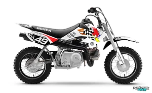 Graphics Kit for Honda CRF50 (2004-2012) or (2013+) Pecker - White - Picture 1 of 4