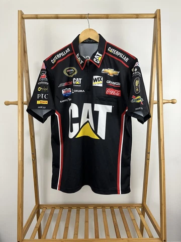 NWOT Ryan Newman Cat Caterpillar Nascar Team Issued Pit Crew RCR Chevy Shirt L Cover