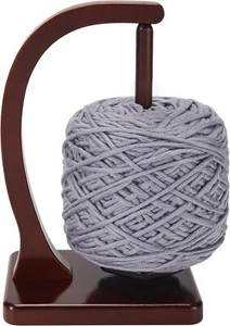for Crocheting and Knitting - Magnetic Wooden Yarn Holder Spinner, Ideal for - Picture 1 of 6