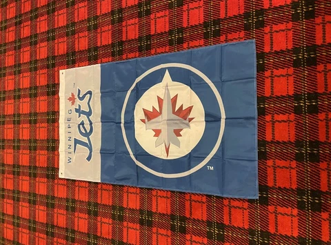 Brand New Winnipeg Jets flag 3 foot by 5 foot Cover