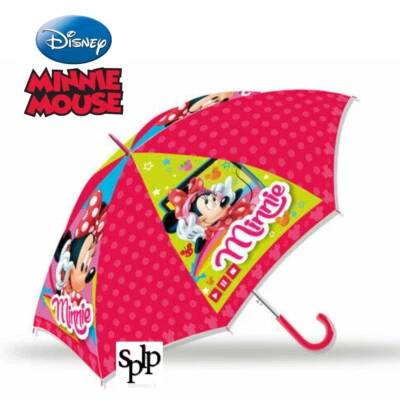 Disney Minnie Umbrella Automatic Child Pink Diameter 84 CM 3/8 Years New Foto 1 de 2