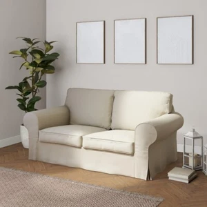 Ikea Sofabezug - Ektorp 2er-Sofa & Hocker - Dekoria 161-59 Madrid - beige-grau - Bild 1 von 9